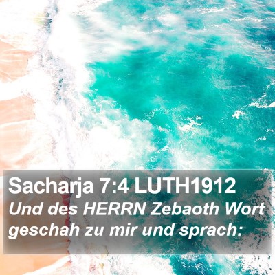 Sacharja 7:4 LUTH1912 Bible Verse Image