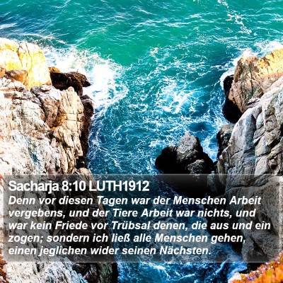Sacharja 8:10 LUTH1912 Bible Verse Image