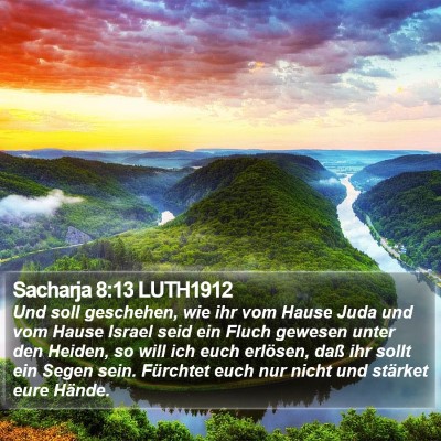 Sacharja 8:13 LUTH1912 Bible Verse Image