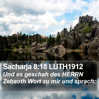 Sacharja 8:18 LUTH1912 Bible Verse Image