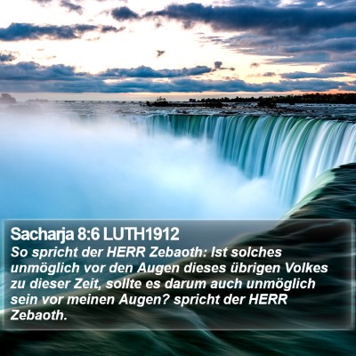 Sacharja 8:6 LUTH1912 Bible Verse Image