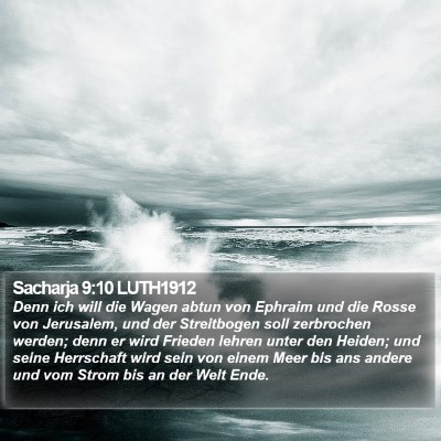 Sacharja 9:10 LUTH1912 Bible Verse Image