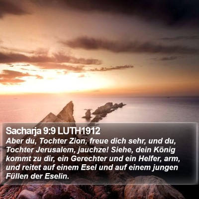 Sacharja 9:9 LUTH1912 Bible Verse Image