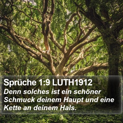 Sprüche 1:9 LUTH1912 Bible Verse Image