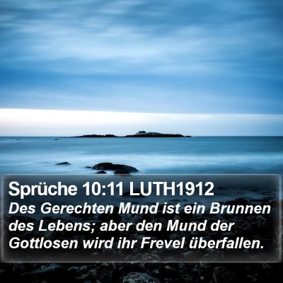 Sprüche 10:11 LUTH1912 Bible Verse Image