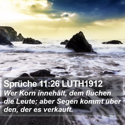 Sprüche 11:26 LUTH1912 Bible Verse Image