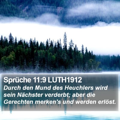 Sprüche 11:9 LUTH1912 Bible Verse Image