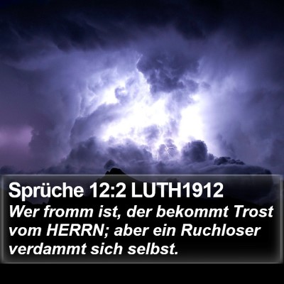Sprüche 12:2 LUTH1912 Bible Verse Image