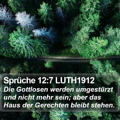 Sprüche 12:7 LUTH1912 Bible Verse Image