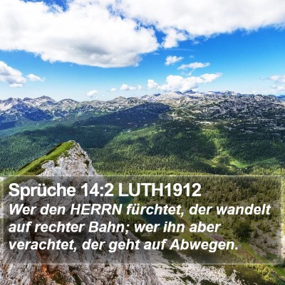 Sprüche 14:2 LUTH1912 Bible Verse Image