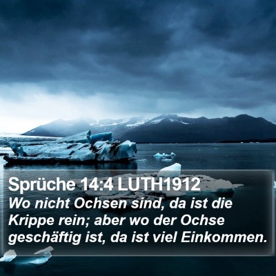 Sprüche 14:4 LUTH1912 Bible Verse Image