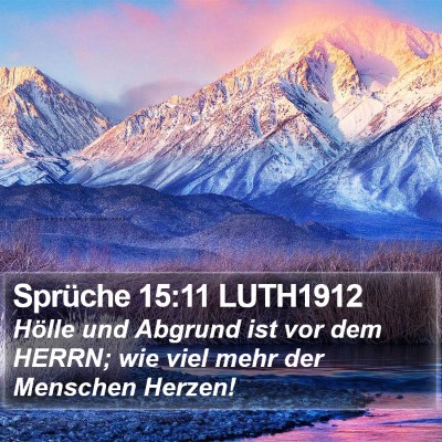 Sprüche 15:11 LUTH1912 Bible Verse Image
