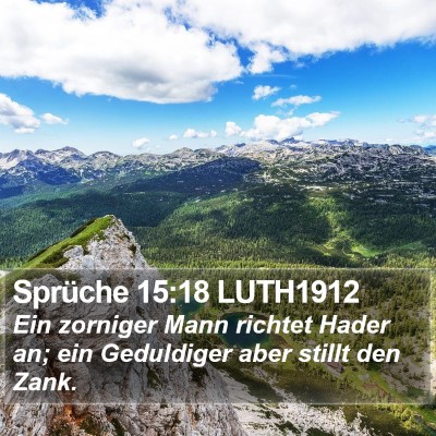 Sprüche 15:18 LUTH1912 Bible Verse Image