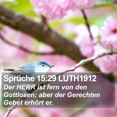 Sprüche 15:29 LUTH1912 Bible Verse Image