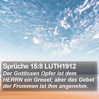 Sprüche 15:8 LUTH1912 Bible Verse Image