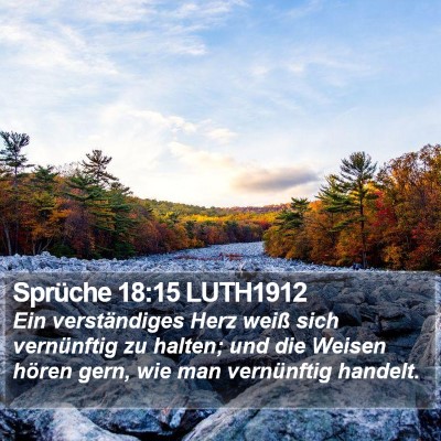Sprüche 18:15 LUTH1912 Bible Verse Image