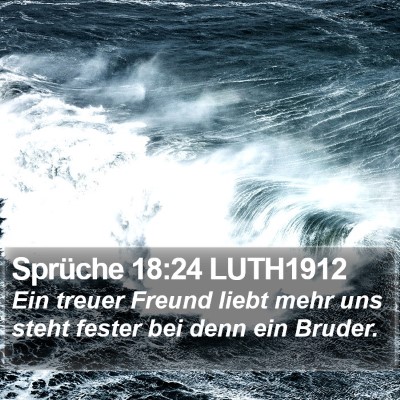 Sprüche 18:24 LUTH1912 Bible Verse Image