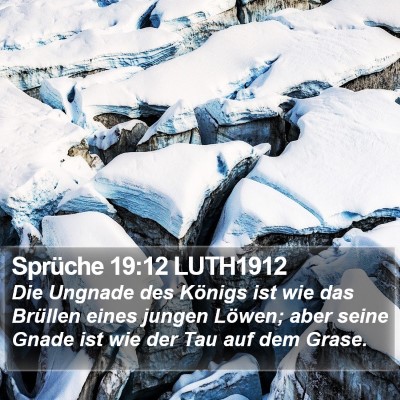 Sprüche 19:12 LUTH1912 Bible Verse Image