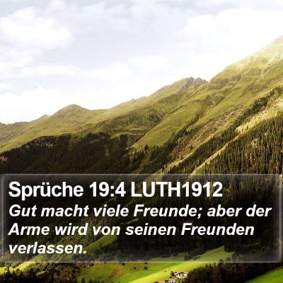 Sprüche 19:4 LUTH1912 Bible Verse Image