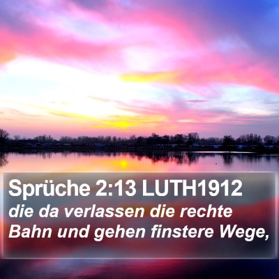 Sprüche 2:13 LUTH1912 Bible Verse Image