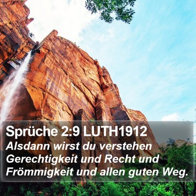 Sprüche 2:9 LUTH1912 Bible Verse Image