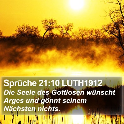 Sprüche 21:10 LUTH1912 Bible Verse Image
