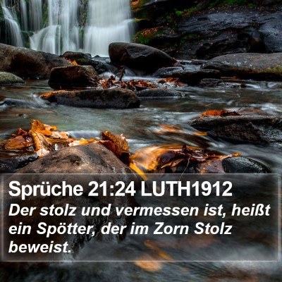 Sprüche 21:24 LUTH1912 Bible Verse Image