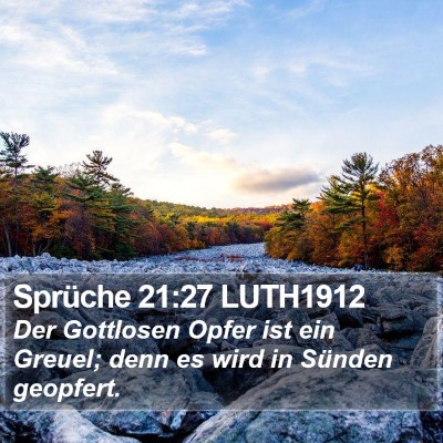 Sprüche 21:27 LUTH1912 Bible Verse Image