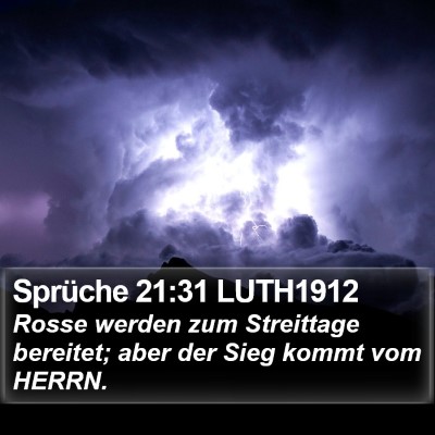 Sprüche 21:31 LUTH1912 Bible Verse Image
