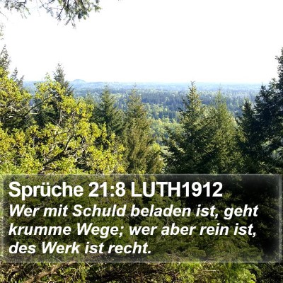 Sprüche 21:8 LUTH1912 Bible Verse Image