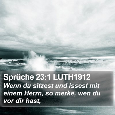 Sprüche 23:1 LUTH1912 Bible Verse Image