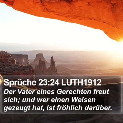 Sprüche 23:24 LUTH1912 Bible Verse Image
