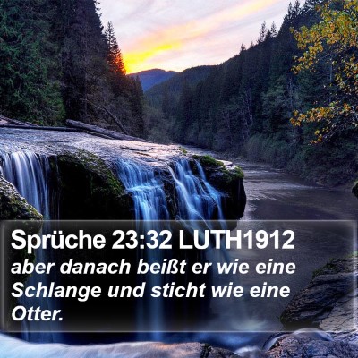 Sprüche 23:32 LUTH1912 Bible Verse Image