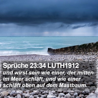 Sprüche 23:34 LUTH1912 Bible Verse Image