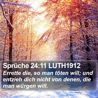 Sprüche 24:11 LUTH1912 Bible Verse Image