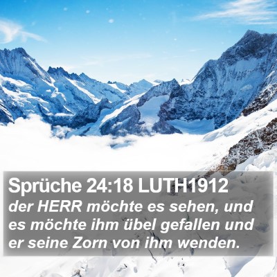 Sprüche 24:18 LUTH1912 Bible Verse Image