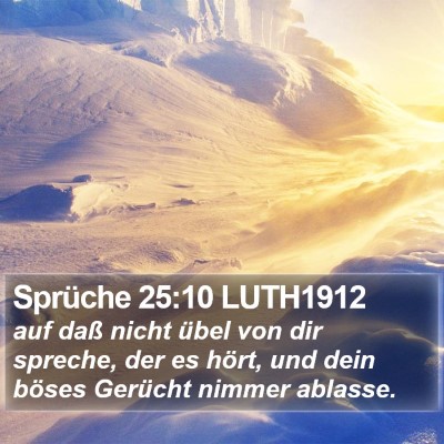 Sprüche 25:10 LUTH1912 Bible Verse Image