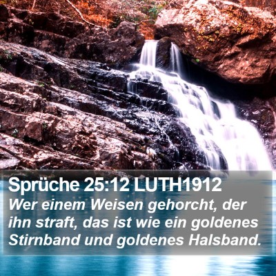 Sprüche 25:12 LUTH1912 Bible Verse Image