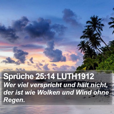 Sprüche 25:14 LUTH1912 Bible Verse Image
