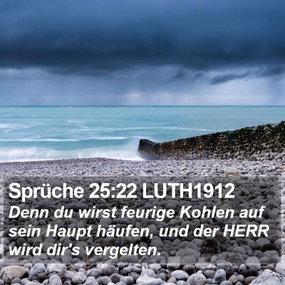 Sprüche 25:22 LUTH1912 Bible Verse Image