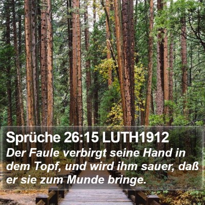 Sprüche 26:15 LUTH1912 Bible Verse Image
