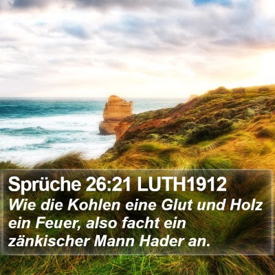 Sprüche 26:21 LUTH1912 Bible Verse Image