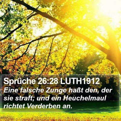 Sprüche 26:28 LUTH1912 Bible Verse Image