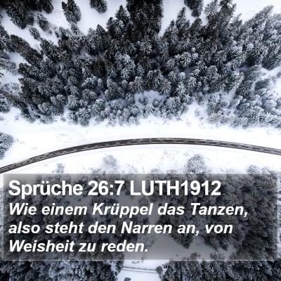 Sprüche 26:7 LUTH1912 Bible Verse Image