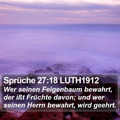 Sprüche 27:18 LUTH1912 Bible Verse Image