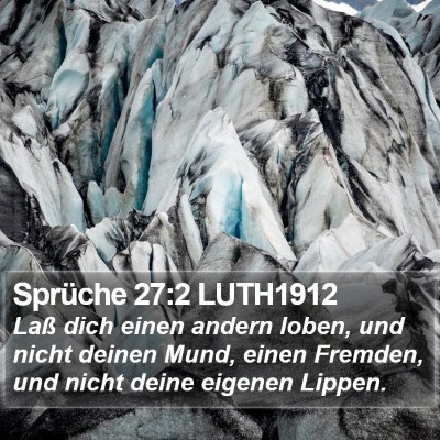 Sprüche 27:2 LUTH1912 Bible Verse Image
