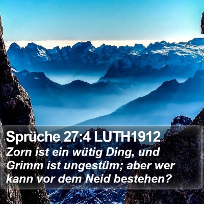 Sprüche 27:4 LUTH1912 Bible Verse Image