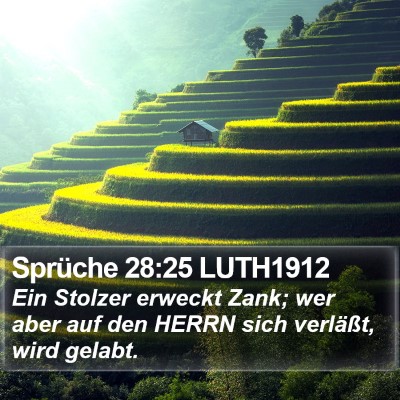 Sprüche 28:25 LUTH1912 Bible Verse Image