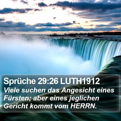 Sprüche 29:26 LUTH1912 Bible Verse Image