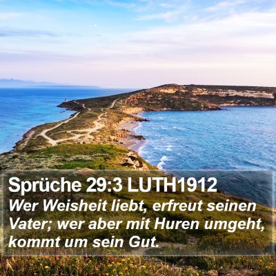 Sprüche 29:3 LUTH1912 Bible Verse Image